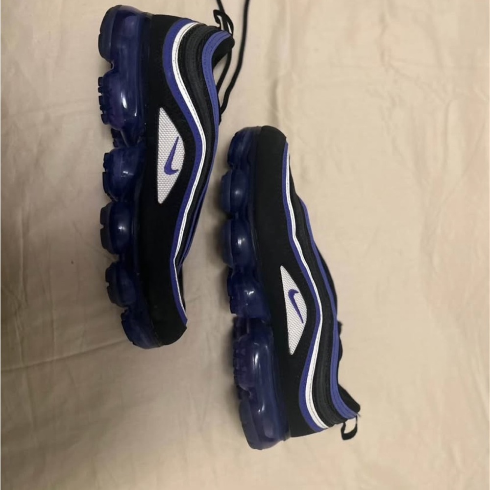 Nike Black and Blue VaporMax Shoes